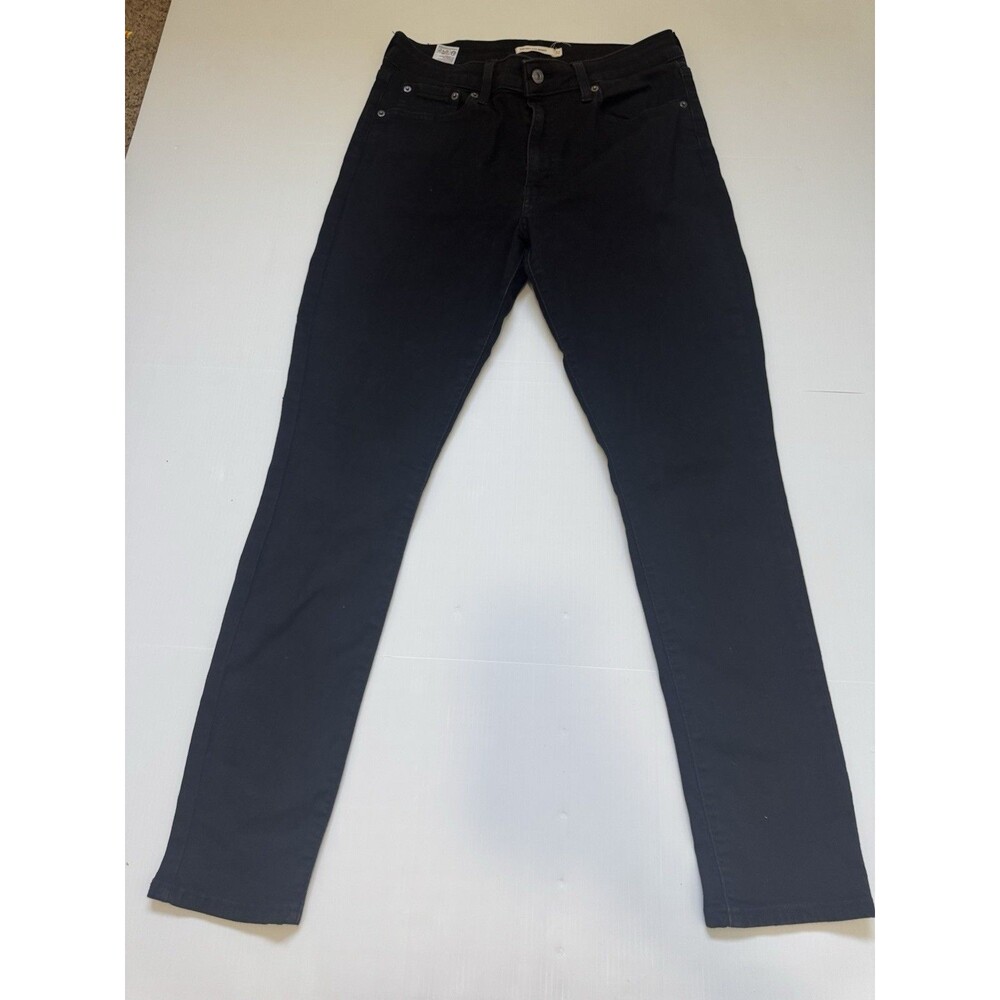 Levi’s 721 High Rise Skinny Jeans Womens W32 L30 Black Stretch Denim
